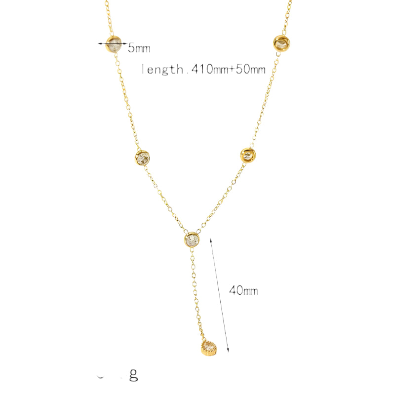 Angela Minimal Necklace - 18K Gold Anti-Tarnish