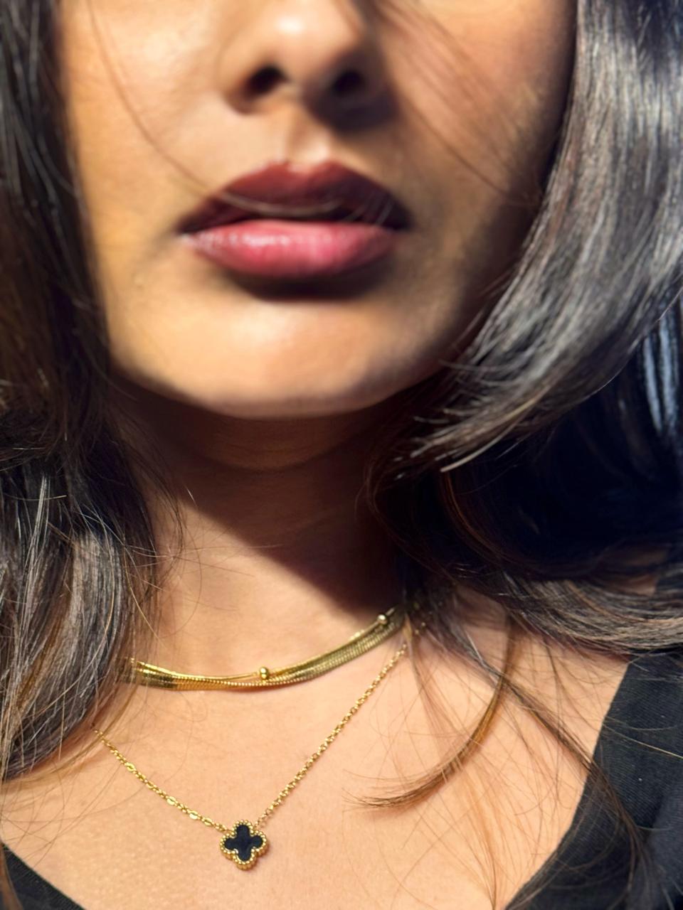 Zara Clover Necklace – 18K Gold Anti-Tarnish
