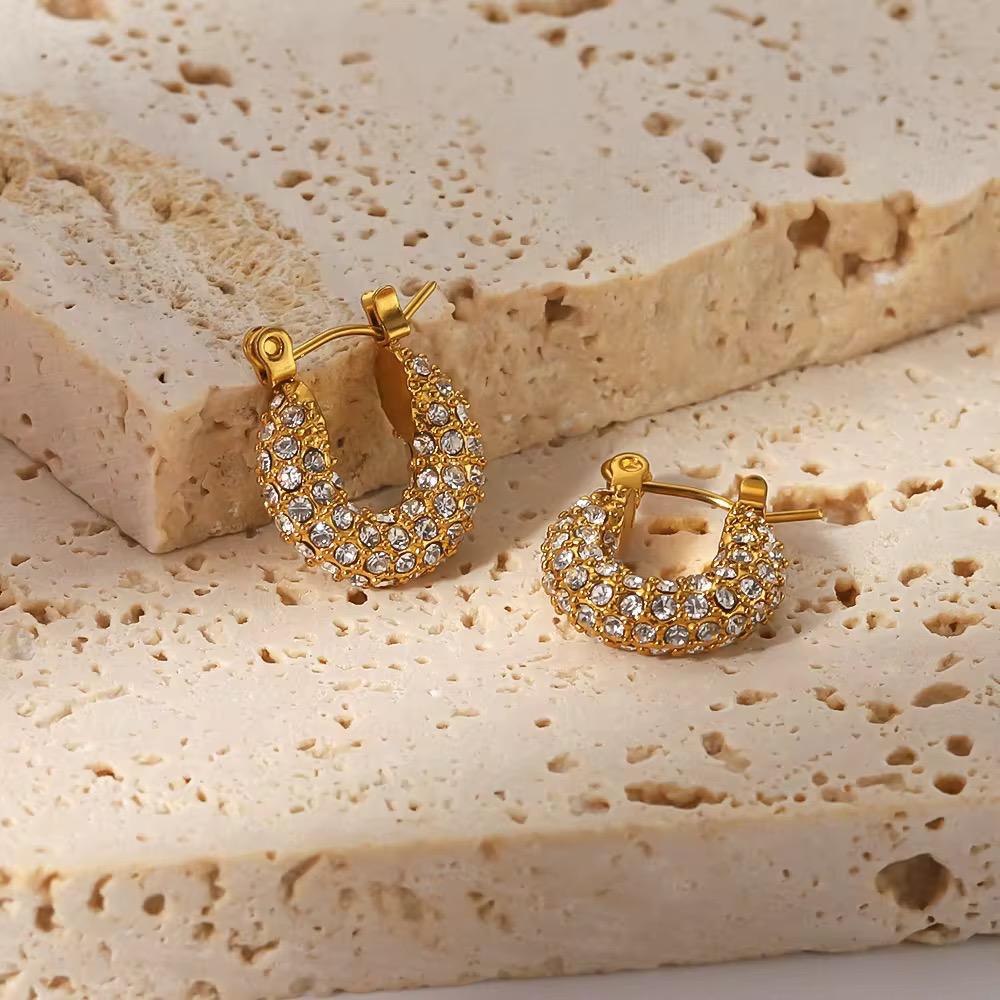 Tiya Dainty Hoops - 18K Gold Anti-Tarnish