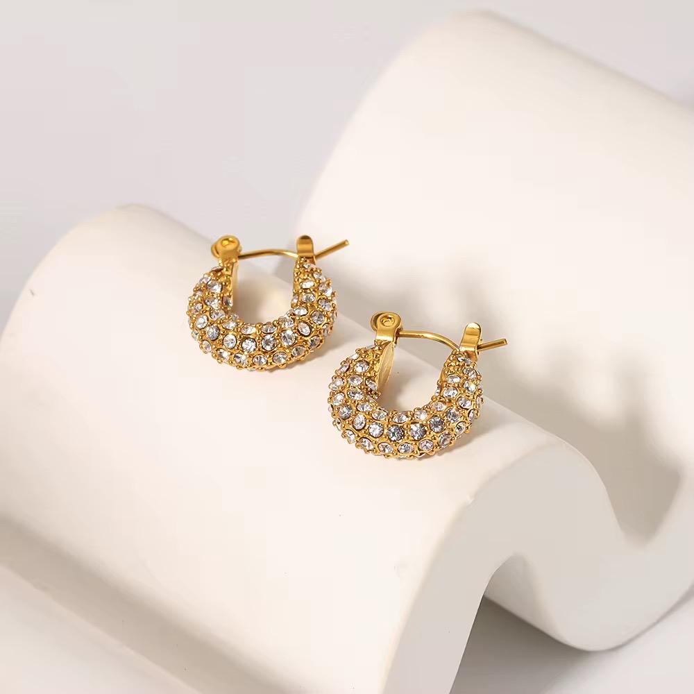 Tiya Dainty Hoops - 18K Gold Anti-Tarnish