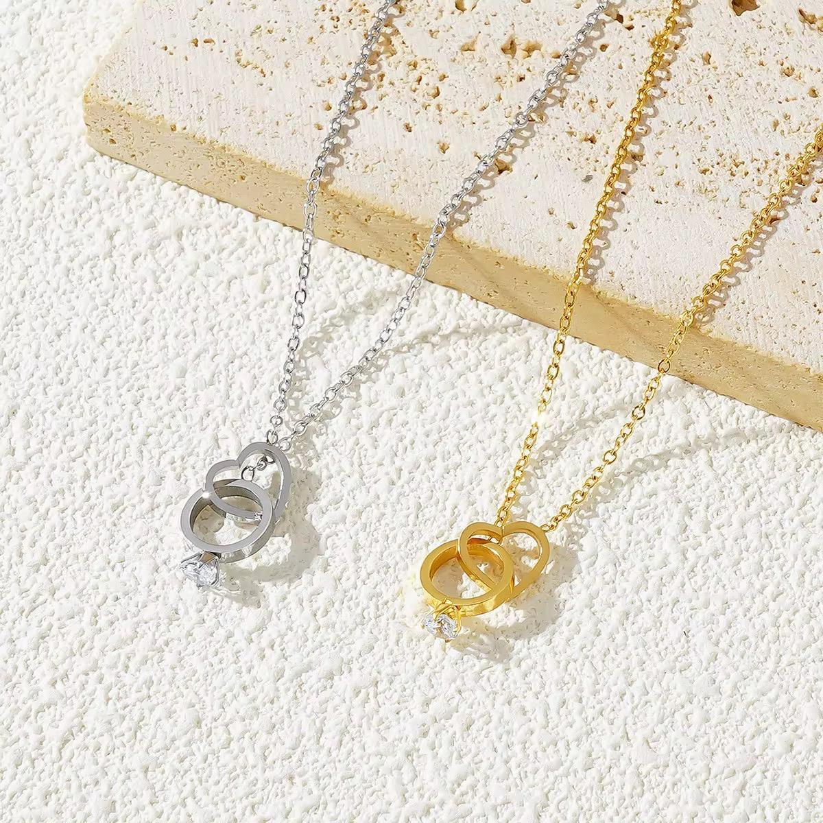 Liora Promise Necklace – 18K Gold Anti-Tarnish