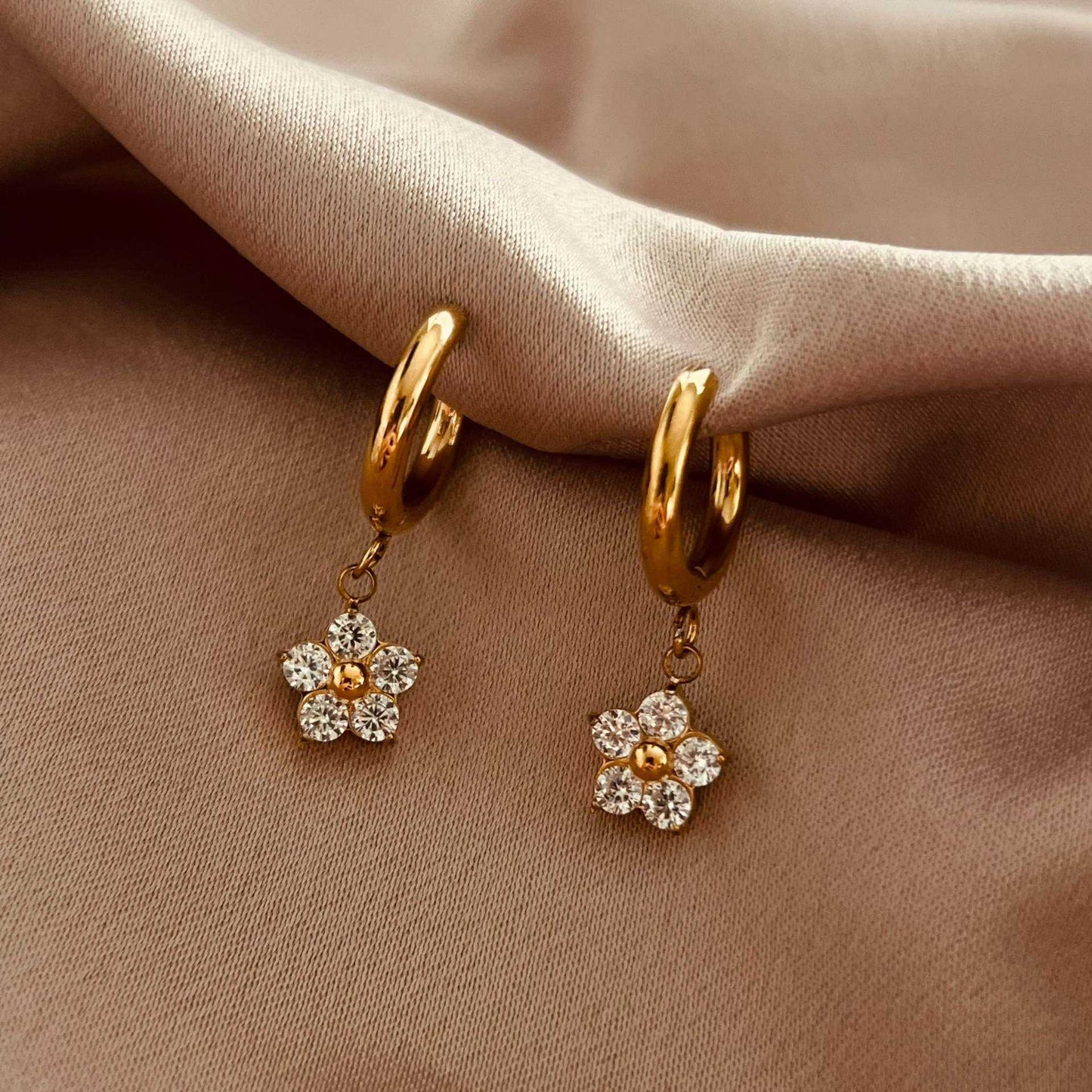 Cassia Huggies - 18K Gold Anti-Tarnish