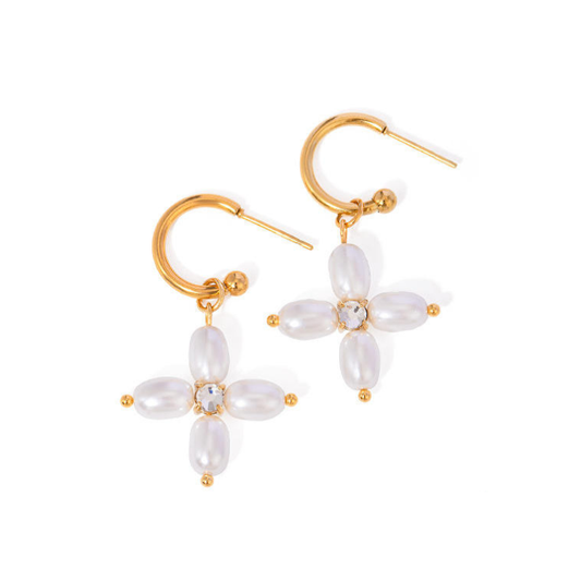 Arya Dainty C-Hoops - 18K Gold Anti-Tarnish