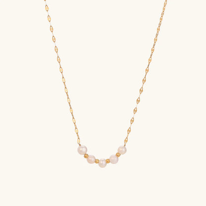 Aria Pearl Necklace - 18K Gold Anti-Tarnish