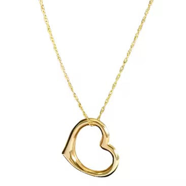 Cora Heart Pendant - 18K Gold Anti-Tarnish