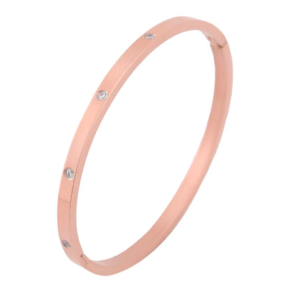 Crystal Bangle Bracelet – 18K Gold Anti-Tarnish