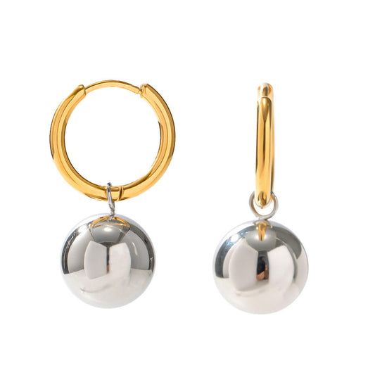 Dual Tone Dangles-18K Gold Anti-Tarnish
