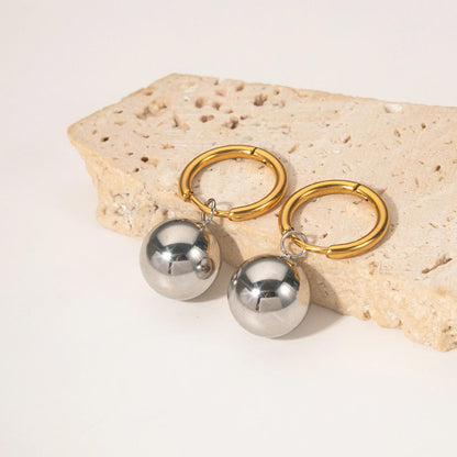 Dual Tone Dangles-18K Gold Anti-Tarnish