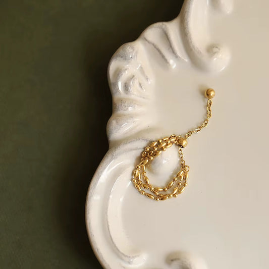 Edie Luxe Layered Ring - 18K Gold Anti-Tarnish