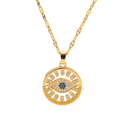 Evileye Necklace - 18K Gold Anti-Tarnish