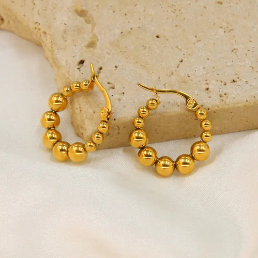 Gabriella Hoop Earrings - 18K Gold Anti-Tarnish
