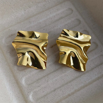 Geet Irregular Stud - 18K Gold Anti-Tarnish