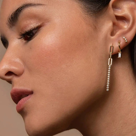 Sanjana Dainty Hoops - 18K Gold Anti-Tarnish