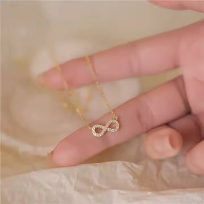 Forever Infinity minimal Necklace – 18K Gold Anti-Tarnish