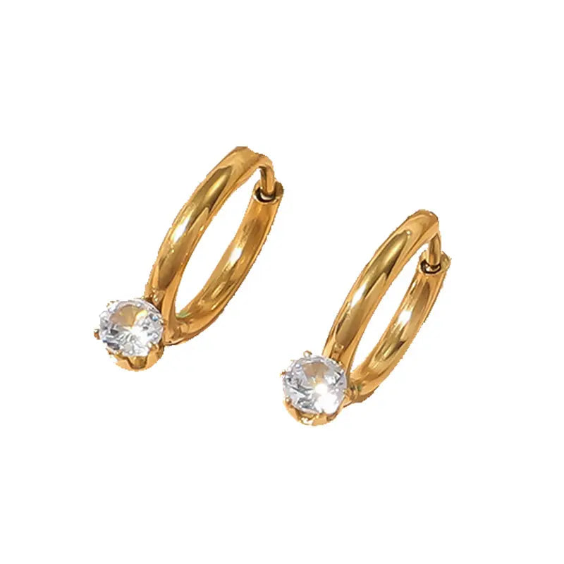 Tiana Radiance Hoop Earrings - 18K Gold Anti-Tarnish