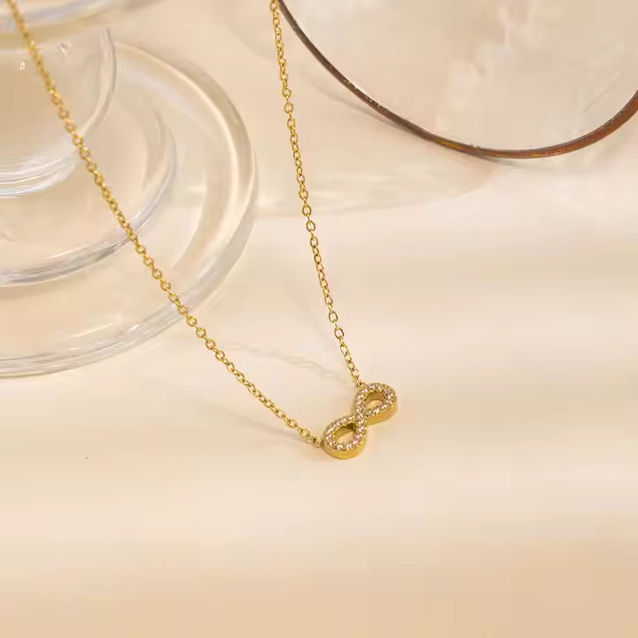 Forever Infinity minimal Necklace – 18K Gold Anti-Tarnish