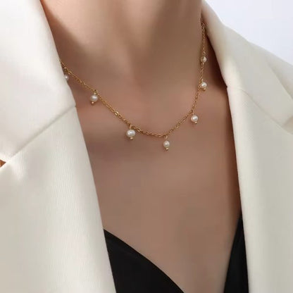 Havina Pearl Necklace - 18K Gold Anti-Tarnish