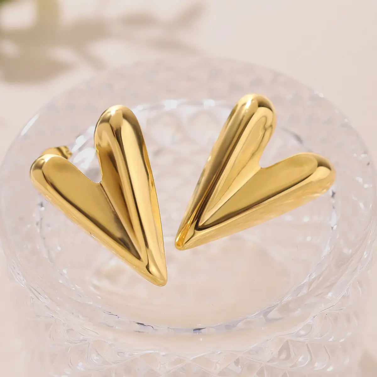 Jimena heart earrings – 18K Gold Anti-Tarnish
