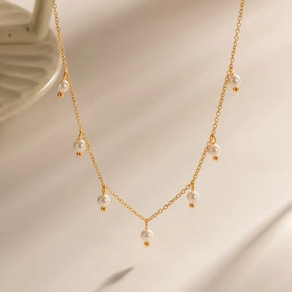Havina Pearl Necklace - 18K Gold Anti-Tarnish
