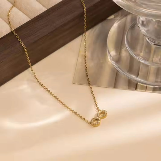 Forever Infinity minimal Necklace – 18K Gold Anti-Tarnish