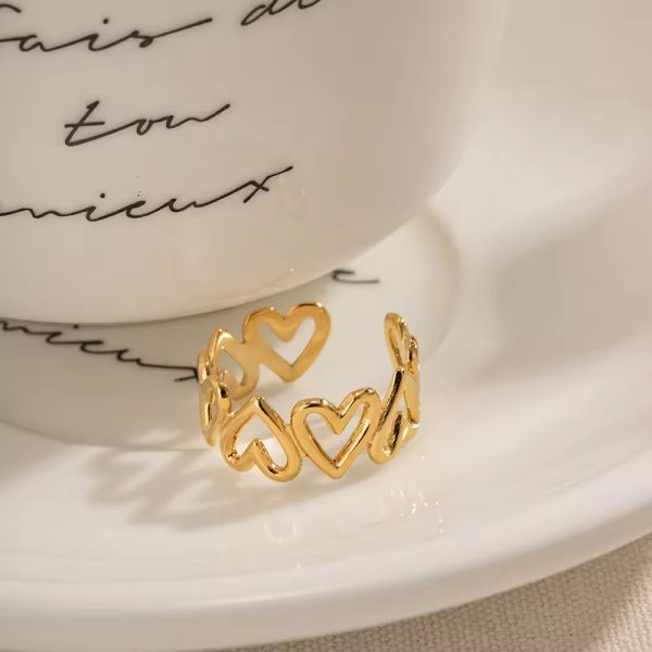 Harmonia Heart Ring - 18K Gold Anti-Tarnish