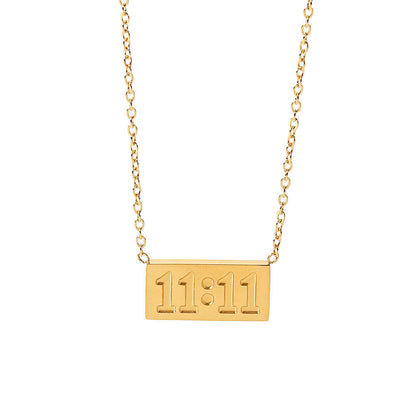 Meera 11:11 Necklace - 18K Gold Anti-Tarnish