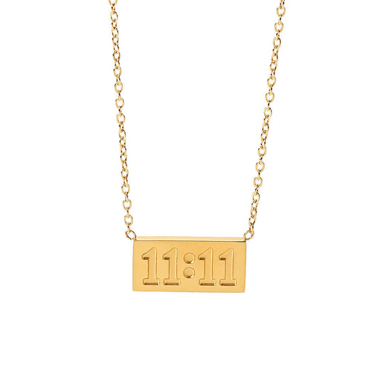 Meera 11:11 Necklace - 18K Gold Anti-Tarnish