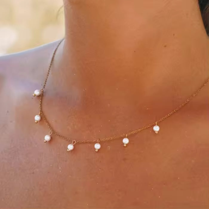 Havina Pearl Necklace - 18K Gold Anti-Tarnish