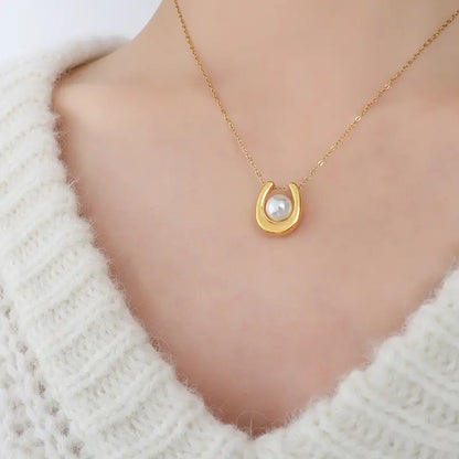 Heidi Pearl Necklace – 18K Gold Anti-Tarnish