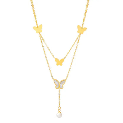 Suzy Butterfly Necklace - 18K Gold Anti-Tarnish
