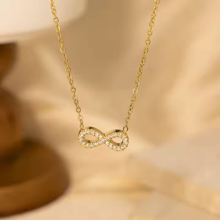 Forever Infinity minimal Necklace – 18K Gold Anti-Tarnish