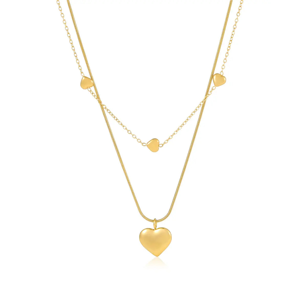 Carly Heart Pendant Necklace - 18K Gold Anti-Tarnish