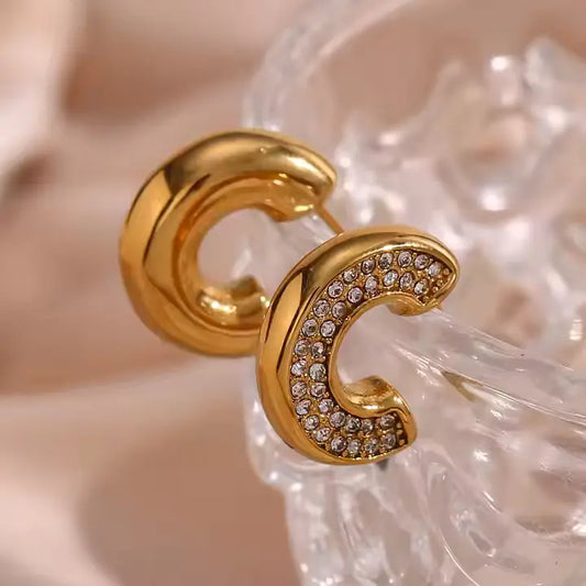 Emely Luxe Hoops - 18K Gold Anti-Tarnish