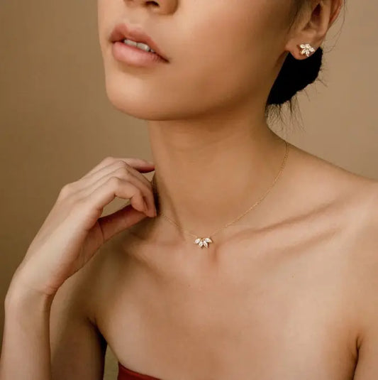 Andie zirconia stone Necklace – 18K Gold Anti-Tarnish