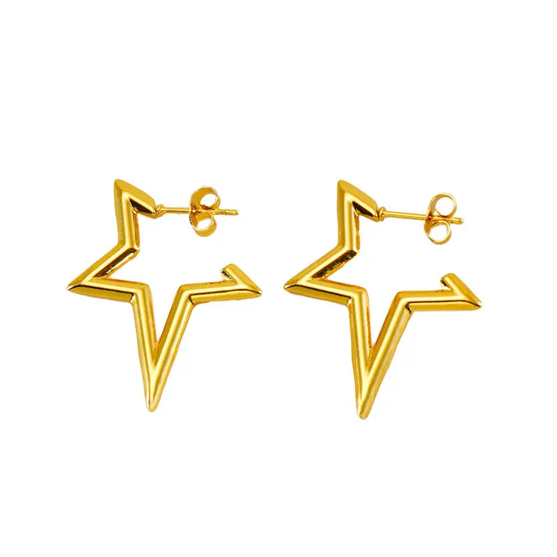 Stella Star Earrings - 18K Gold Anti-Tarnish