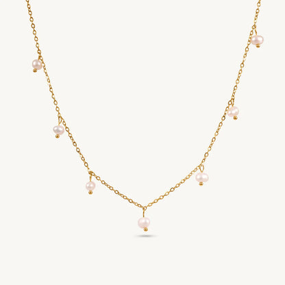Havina Pearl Necklace - 18K Gold Anti-Tarnish