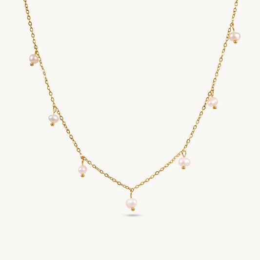 Havina Pearl Necklace - 18K Gold Anti-Tarnish
