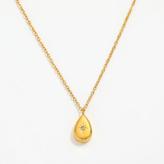 Hayden Teardrop Pendant – 18K Gold Anti-Tarnish