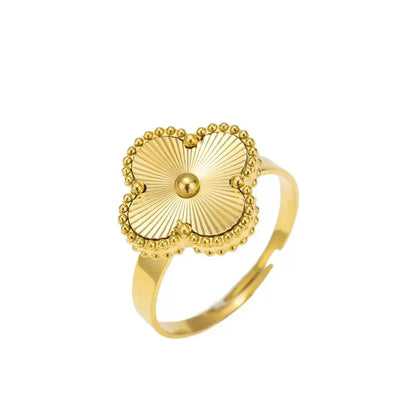 Rory Clover ring- 18K Gold Anti-Tarnish