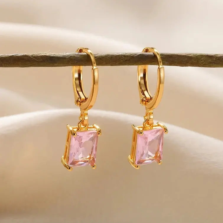 Olivia Rosa Hoops– 18K Gold Anti-Tarnish