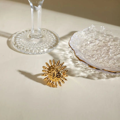 Juliet Chunky Sun Ring - 18K Gold Anti-Tarnish