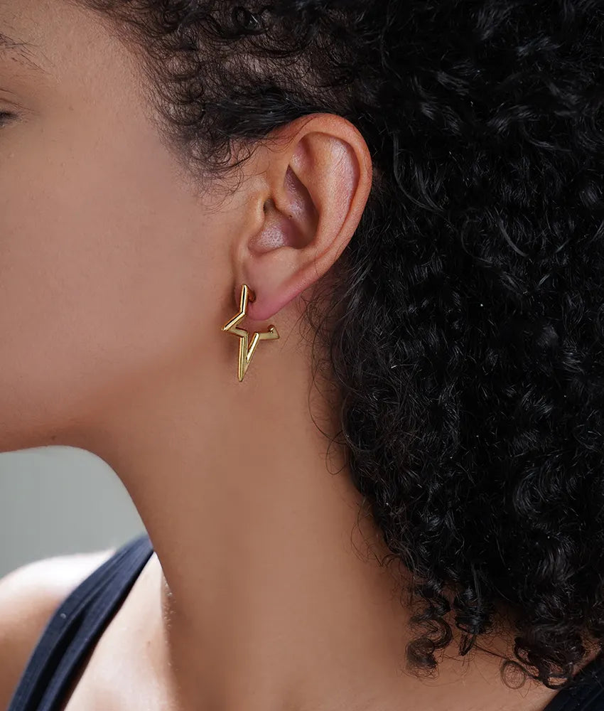 Stella Star Earrings - 18K Gold Anti-Tarnish