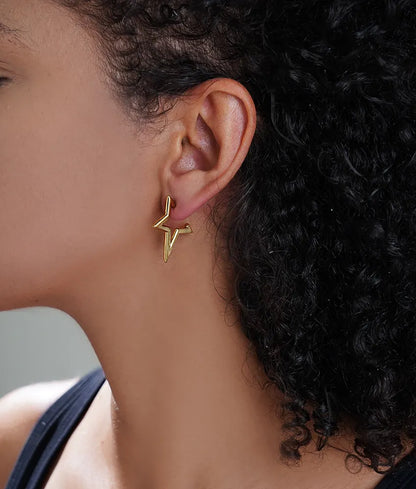 Stella Star Earrings - 18K Gold Anti-Tarnish