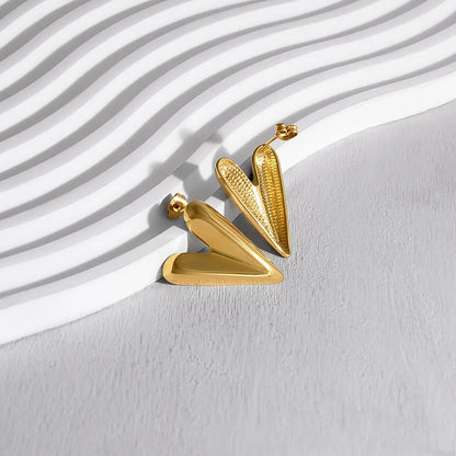 Jimena heart earrings – 18K Gold Anti-Tarnish