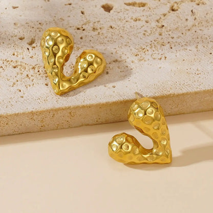 Yuga Heart Earrings - 18K Gold Plated