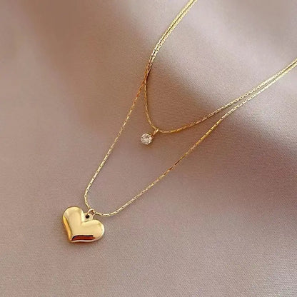 Selene Heart Necklace - 18K Gold Anti-Tarnish