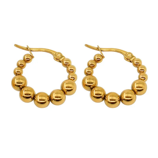 Gabriella Hoop Earrings - 18K Gold Anti-Tarnish