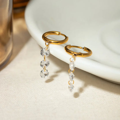 Rosalee Huggies - 18K Gold Anti-Tarnish