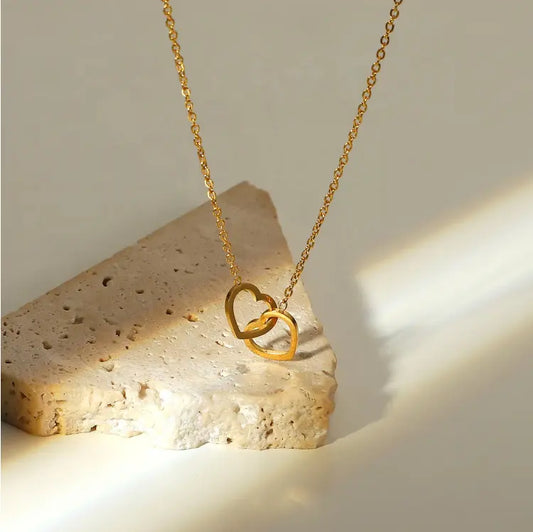 Valentina You & Me Necklace - 18K Gold Anti-Tarnish