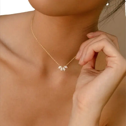 Andie zirconia stone Necklace – 18K Gold Anti-Tarnish
